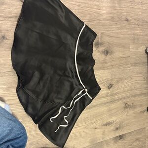 Black Skirt with White Trim